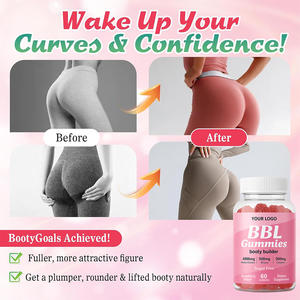 Gummies BBL à succès, complément nutritionnel sportif, extrait d'herbes 4000 mg, végétalien, gummies BBL, créatine, gummies pour développer les fesses - Product Image 6