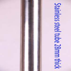 Poste de acero inoxidable extra grueso para el hogar, tres filas de rodillos, fregona absorbente de algodón de goma para exprimir el agua, Coágulo de muelle manos libres - Product Image 3