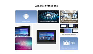 Hệ thống liên lạc nội bộ thông minh <span class=keywords><strong>7</strong></span> inch với màn hình cảm ứng, tương thích với Tuya/Smart Life, dùng cho hệ thống camera an ninh, liên lạc nội bộ & báo động - Product Image 3