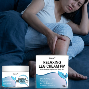 Crema Rilassante alle Erbe per Gambe, Antidolorifico Omeopatico Notturno e Aiuto per il Sonno con Lavanda e Vitamina E per il Disagio delle Gambe Agitate - Product Image 1