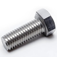 Vis hexagonales DIN933 de taille complète M4-M36, zinguées, pour la fixation de machines et la construction de ponts routiers