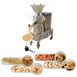 Commercial electric sesame paste making machine small tahini almond cashew colloid mill peanut butter making machine