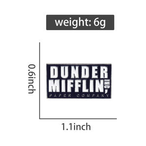 Di bawah Mifflin Enamel Pin kertas bros pesawat kerah Lapel lencana ransel dekorasi perhiasan - Product Image 6