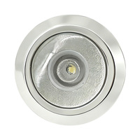 Lumière de marche LED marine authentique pour RV et bateau, blanc chaud, en acier inoxydable, étanche, lumière de courtoisie