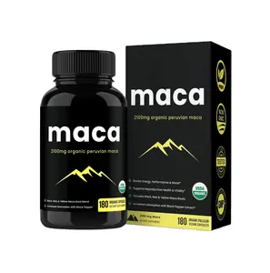 Capsules OEM d'usine Maca pilules d'extrait de racine de maca bio capsules naturelles pour hommes