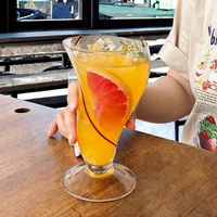 Mug à bière en verre transparent grande capacité, design créatif et personnalisé, cadeau d'affaires unisexe pour la maison, idéal pour jus et lait