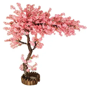 結婚式の装飾のための3m片面デザイン人工桜の木の花植物