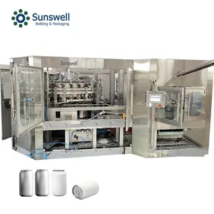 Full Automatic Beverage Cans Filling Machine Juice Soda Beer Canning Line Pop Tin Can Drink Filling Machine Production Line