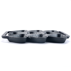 9 Mallen Gietijzeren Hartvormige Eipan Gesmolten Glazen Hartvormen Hartvormige Cakevormen - Product Image 4