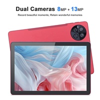 Tablet C Idea ODM de 9.7 Pulgadas con Android 12, Quad Core, 512 GB de Almacenamiento, Cámara Dual, WIFI, Tablet Individual para Adultos con Teclado (rojo)