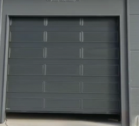 Porte de garage électrique suspendue, pliable, en alliage d'aluminium, à vue complète, pour usage industriel en atelier