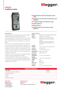 Nuevo Medidor de Irradiancia Solar Megge R PVM210 (Incluye Certificado de Calibración) PVM210 Nuevo Medidor de Irradiancia Solar Megge R PVM210 (I - Product Image 2
