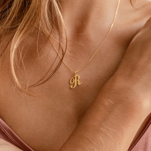 Custom <b>Initial</b> Letter Sterling Silver Plated Moissanite Minimalist Unisex Pendant Daily Wear Gift Rhodium/Gold/Rose Gold Options - Product Image 3