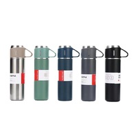 Thermos isotherme XUHUI 500ml 17oz en acier inoxydable 18/8, cadeau d'entreprise personnalisé avec logo, pour les voyages et les activités de plein air, isolation thermique de 6 à 12 heures