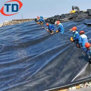 Geomembrana Negra para Estanques de 45 Mil, HDPE, para Piscifactorías, Membrana para Retención de Agua para Riego, Geomembrana de 1mm 2mm - Product Image 2