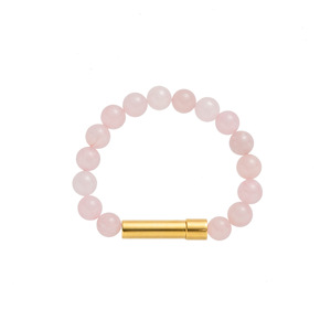 Nouveauté <span class=keywords><strong>Bracelet</strong></span> secret en acier inoxydable Tube à <span class=keywords><strong>message</strong></span> en capsule <span class=keywords><strong>Bracelet</strong></span> d'amitié Pierres naturelles <span class=keywords><strong>Bracelet</strong></span> extensible à souhaits Cadeaux - Product Image 4