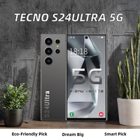 Gros Tecno S24Ultra Spark 40 Téléphone portable Octa Core CPU LTE Cellulaire Écran HD Bracelet de poignet Français Espagnol Anglais