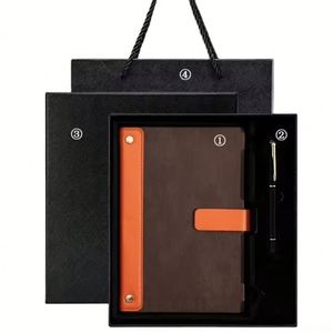 Cuaderno/Diario/Planificador de Cuero PU Cosido con Marcapáginas y Cierre Magnético, Producto Nuevo y Novedoso - Product Image 1