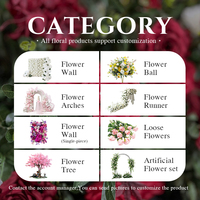 Arche de fleurs de mariage en fer Sunwedding avec roses en soie - Couleur et taille personnalisables pour les décorations de mariage, d'Halloween et de Noël
