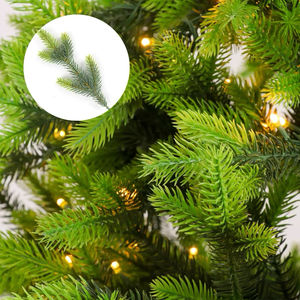 Árbol de Navidad preiluminado de PE completo al por mayor de fábrica con luces LED, árbol de Navidad de <span class=keywords><strong>abeto</strong></span> <span class=keywords><strong>canadiense</strong></span> realista para el hogar de Navidad - Product Image 3