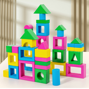 Hot bán hình dạng hình học phù hợp với kết hợp khối xây dựng mầm non giáo dục sớm giác ngộ Đồ chơi bằng gỗ trẻ em bán buôn - Product Image 4