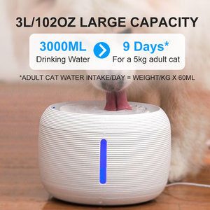 Distributeur d'eau automatique intelligent sans fil pour chien et chat pour <span class=keywords><strong>fontaine</strong></span> d'eau potable pour animaux de compagnie - Product Image 2