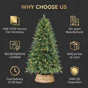 Árbol de Navidad Grande y Económico de 210 cm, Artículos de Decoración Navideña - Product Image 5