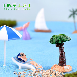 <span class=keywords><strong>Serie</strong></span> Weij Beach Ocean: <span class=keywords><strong>Sirene</strong></span> carine, code di balena, barche a vela, yacht, faroni, delfini, artigianato e ornamenti in resina - Product Image 3