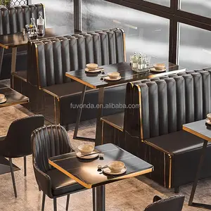 Classscal High Quality Round Circle Booth Seating Dining Room Table And Chairs Restaurant Furniture