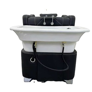 เตียงสระผมร้านทำผม เตียงสระผมแบบกึ่งเอนได้สุดพิเศษสำหรับร้านทำผม เตียงสระผมสไตล์เรโทรสุดอินเทรนด์ เตียงสระผมแบบรวมในตัว - Product Image 4