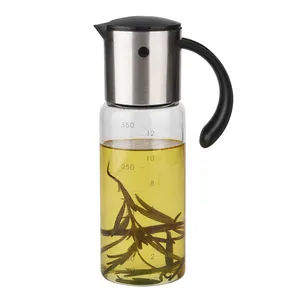 Cucina in acciaio inox beccuccio a tenuta di olio d'oliva Dispenser olio oliatore vasetto di spezie salsa aceto bottiglia con coperchio - Product Image 2