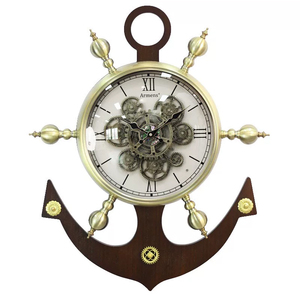 Orologio <span class=keywords><strong>da</strong></span> <span class=keywords><strong>Parete</strong></span> 2025 Armens Design Originale Stile Retrò Analogico al Quarzo Materiale Metallico Industriale con Batteria AA - Product Image 1