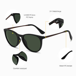 Lunettes de soleil pour enfants K1016, verres PC UV400, monture en métal, unisexe, protection solaire, voyage, utilisation en extérieur - Product Image 1