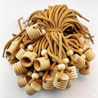 Bouteille de parfum de voiture réutilisable en gros bouchon en bois couleur corde couvercle en bois bouteille d'aromathérapie de voiture bouchon en bois