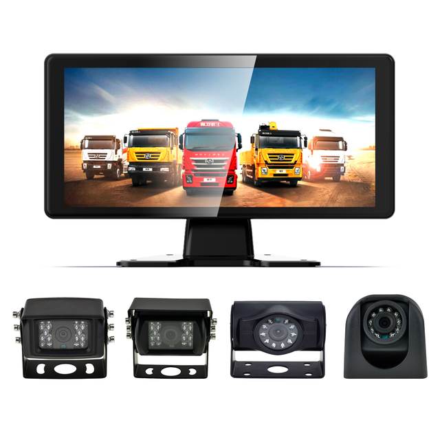 10.36 Inch 4CH Truck Camera Monitor Ahd1080p Dvr Blind Spot Detection System