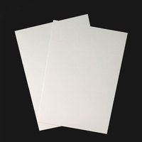 Feuille de PVC pour impression jet d'encre blanche, format A4, épaisseur 0,3 mm, avec colle d'un côté