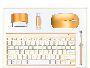 Ensembles cadeaux 5 en 1 clavier sans fil + souris + stylo + batterie externe + clé USB OTG avec logo personnalisé - Product Image 3