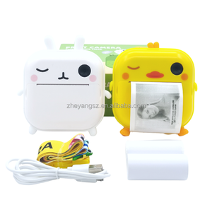 Yeni varış 4800W 1200mAh selfie termal anlık baskı fotoğraf video kayıt dinozor 1080p dijital çocuklar anında baskı kamera - Product Image 6