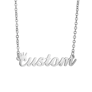 สร้อยคอจี้ตัวอักษรแบบขายส่ง สร้อยคอจี้ห้อยประดับตัวอักษรแบบกำหนดเอง ชุบทอง สแตนเลสสตีล สร้อยคอจี้พร้อมโลโก้หรือชื่อสั่งทำได้ - Product Image 5