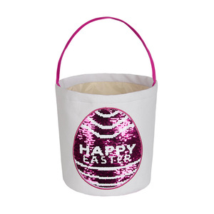 New Easter Bunny Bag Round Bottom Easter Egg Storage Basket