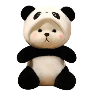 Factory Price Lovely celebrity new gift Ina teddy bear transforms into giant panda plush toy for female