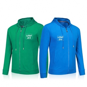 Venta al por mayor 100% algodón pulóver sudadera para hombres alta calidad Sudadera con capucha cremallera impresión personalizada bordado Anti-Shrink 3D patrón - Product Image 2