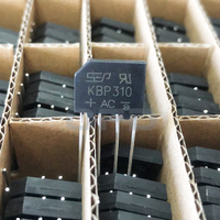 KBP310 KBP 1000V 3A pont redresseur à travers trou monophasé verre passivé pont redresseurs KBP310