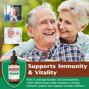 Organic Lion's Mane Mushroom <strong>Extract</strong> Drops Herbal Plant Supplement for Brain Energy Memory Improvement Rich Vitamin Active - Product Image 4