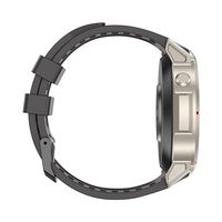 Montre connectée GPS DM59 2026 avec écran AMOLED 1,43 pouces, cartes hors ligne, étanchéité 5 ATM, boussole, altimètre, suivi du sommeil, bracelet en silicone pour hommes, idéale pour l'extérieur