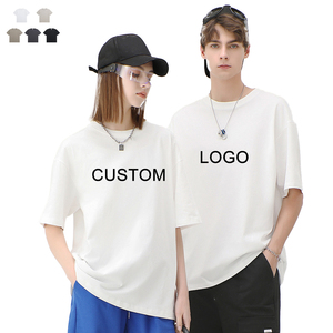 เสื้อยืดผู้ชายคุณภาพสูง ขายส่ง ผ้าฝ้าย 100% เสื้อยืดเปล่าเนื้อหนา สไตล์ลำลอง พิมพ์ลายโลโก้ตามสั่ง - Product Image 1