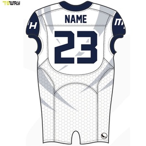 Uniformes de football américain pour jeunes en gros, respirants, grandes tailles, 100 % polyester - Product Image 4