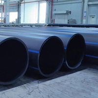 Tuyau en PEHD de marque TG, diverses tailles, PN25/PN16 SDR11, certifié ISO, résistant à la corrosion, service de moulage
