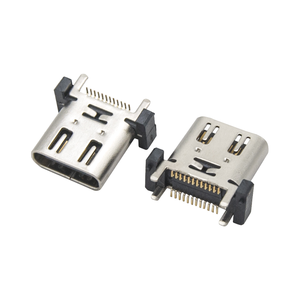 <span class=keywords><strong>USB</strong></span> Type-C 24-pins connector voor snelladen en gegevensoverdracht met 5A stroomsterkte en LCP koper roestvrij staal materiaal - Product Image 4
