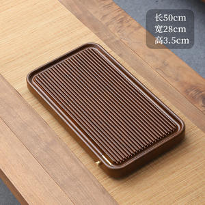 Nuevo tipo de bandeja para té para uso doméstico, juego de té, mesa de té, madera maciza, mesa de preparación de té de imitación de baquelita para sala de estar y - Product Image 3